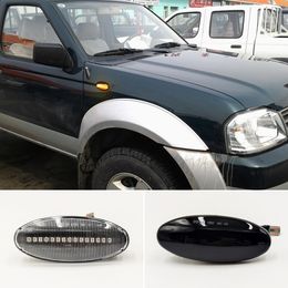 2pcs LED Dynamic Side Marker Turn Signal Light Lamp for Nissan Navara D22 NP300 1998-2005 Datsun Frontier Fiera PickUp Terrano