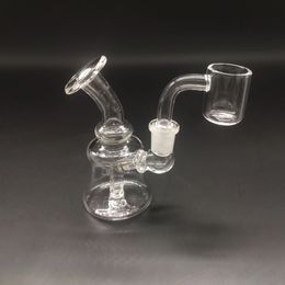 Mini 4 Inch Smoking Hookah Transparent Thick Glass Dab Oil Rigs