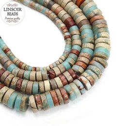 1 strand/lot Dia 4/6/8/10mm Oblate Natural Stone Loose Spacer Beads Fitting Diy Necklace Bracelet Findings Jewellery Making