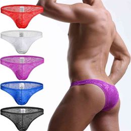 5pcs Men Briefs Underwear Men's Sexy Breathable Underpants Jacquard Weave Mens Briefs Bikini Underwear Cueca Male Panties C501 210730