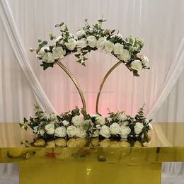 Wedding Decoration Table Centerpieces Metal Gold Trumpet Vase Stand flower stand senyu866