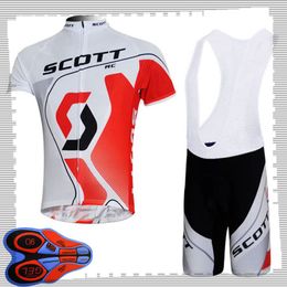 SCOTT team Cycling Short Sleeves jersey (bib) shorts sets Mens Summer Breathable Road bicycle clothing MTB bike Outfits Sports Uniform Y210414200