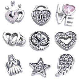 Christmas Family Love Angle Petites Locket Charm Fit European Bracelet Necklace & Pendants Sterling-Silver-Jewelry DIY Whole