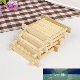 Natural Bamboo Wood Bathroom Shower Soap Tray Dish Storage Holder Plate New Natural Environmen Bamboo Soap Dish Wooden Soap Factory price expert design Quality