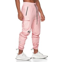 Joggers Sweatpants Erkekler Pamuk Rahat Pantolon Fitness Vücut Geliştirme Pantolon Erkek Koşu Spor Egzersiz Spor Track Pantolon 210406