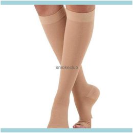 Athletic Outdoor As & Outdoors Sports Socks S-Xl Compression Stockings Stretch Open Toe Knee-High Calf Riding For Varicose Veins Treatment A