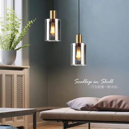 Pendant Lamp Metal And Glass Modern Nodirc Pedant Drop Light Dining Room Restaurant Living Bedroom Lamps