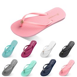 Newest Excellent Slippers women shoes Flip Flops triple white black green orange pink red womens summer outdoor Beach slide sneaker