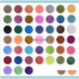 Decorations Salon Health & Beauty45Pcs/Set Nail Glitter Mix Colors Art Fine Powder Dust Uv Gel Polish Acrylic Tips Diy Decoration Tools Deco