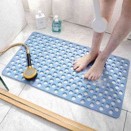Shower bath mat Environmental protection tasteless TPE toilet household Bathtub bathroom Hollow hydrophobic Anti-Slip pad 210401