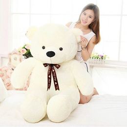 Soft Kawaii Big 100cm Stuffed Giant Teddy Bear Plush Toy Large Embrace Bear Chrildren Kids Doll Birthday gift