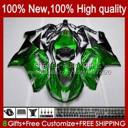 Motorcycle Fairings For KAWASAKI NINJA ZX600C ZX-600 ZX 6R 600CC 6 R ZX636 07-08 Bodywork 10No.18 ZX-636 600 CC ZX6R 07 08 ZX600 ZX 636 ZX-6R 2007 2008 Bodys Kit black flames