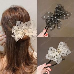 Bun Hairstyle Hairdressing Tools Chiffon Bow Dot Hairpins Women Braider Twist Headwear Accesories DIY Flower Donut Maker Tools