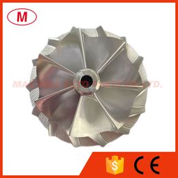 RHF55 55.50/76.13mm 7+7 blades Forward Turbocharge Turbo Billet Compressor wheel/Aluminum 2618/Milling compressor wheel for Cartridge/CHRA/Core