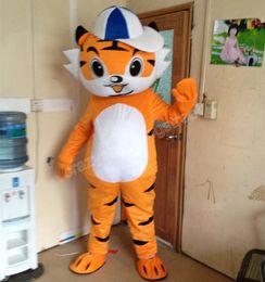 Halloween Tiger Mascot Costume High quality Cartoon Anime theme character Adults Size Christmas Carnival Birthday Party Outdoor Outfit