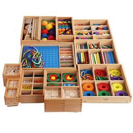 Wooden montsori toy materials 15 in 1gam wooden puzzle educational Froebel toys for child educational6588235271Z