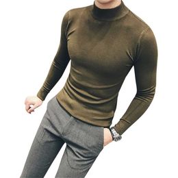 Personalized men sweater regular long sleeve round neck customize advertising A832 male V wine red blue 211221
