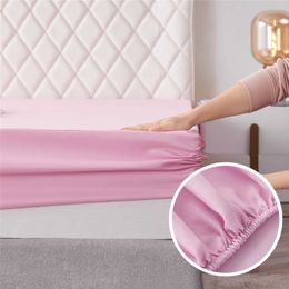 Soft Fitted Sheet Polyester Solid Elastic Bands for Sheets Abrasion Resistant Sheets Bed Sheet Braces Mattress Cover 210626