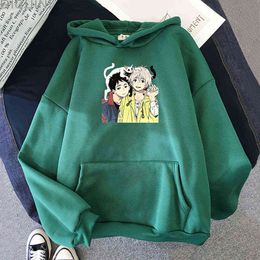 Harajuku Hoodie Women Umibe No Etranger Mio and Shun Printed Graphic Aesthetic Clothes Summer Seaside Boys Film Anime Streetwear Y0820