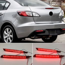 LED Car Reflector Tail Brake Lights For Mazda 3 2010 2011 2012 2013 2014 2015 Rear Bumper Warning Lamp Accessoris