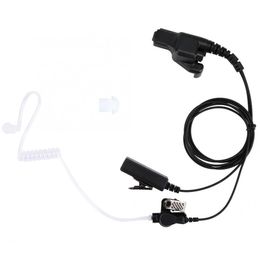 Walkie talkie air acoustic tube duct ptt headset for motorola ht1000 xts30xts5000 audifon