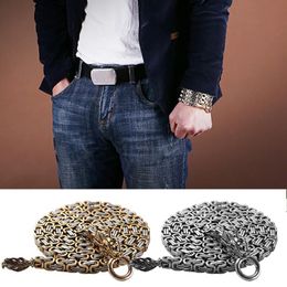 Titanium Steel And Copper Keel Bracelet Necklace Multi Purpose Decoration Self Defense Chain Whip Waist Pendant Link,