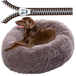 Super Large Dog Bed With Zipper Cover Long Plush Pet Sofa Cat Mats House Washable Cushion s Warm Sleeping Kennel 210924