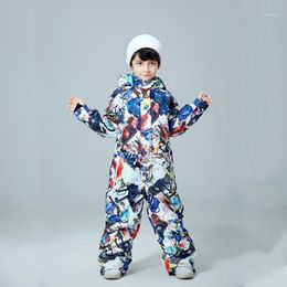 Skiing Jackets Children's Ski Suit Brands Winter Girl Windproof Waterproof Super Warm Colourful And Boy Snow Jacket