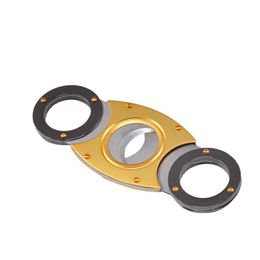 New Hot FOCUS Cigar Cutter Stainless Steel Guillotine Smooth Double Cut Blade 62 Ring Metal Cuban Durable Cigar Cutter Knife