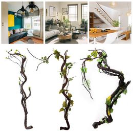 Decorative Flowers & Wreaths Cm Real Touch Fake Tree Branches Rattan For Home El Wedding Party DIY Decoration Artificial Plant Spiral Like-m