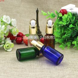 15ml Amber/Blue/Green/Transparent Glass Refillable Bottles For Essential Oils With Eye Droppers from Essentials 100pcs/lotgoods