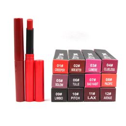 Matte Lip Stick Girls Pencil Lipstick 12 Color Long-lasting Natural Makeup Lippenstifte