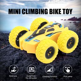 Children Inertia Double-sided Dump Truck Resistant Falling 360 Tumbling Spinning Toy Car Turned To Kid Gift