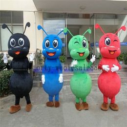 Mascot Costumes Halloween Ants Mascot Costume Suit Outfit Party Game Adult Fursuit Cartoon Dress Outfits Carnival Xmas Easter Ad Clothes