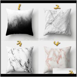 Geometric Pillowcase Striped Pillowslip Marble Texture Polyester Smooth Cushion Cover Sofa Home Decor Decorative Pillow Cases G7Otk Dopds