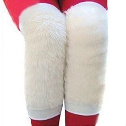 Elbow & Knee Pads Thick Ultra-Warm Fang Yang Plush Lengthen Kneelet Warm Cold Winter Men's And Women's Old Legs Legguard