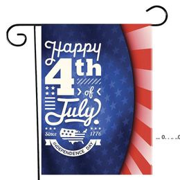 newIndependence Day Garden Flag 12.5 x 18 Inch Decorative Patriotic Summer July 4 Memorial Garden Flags EWD5531