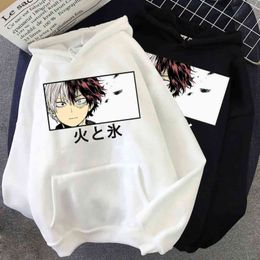 My Hero Academia Hoodies Pullovers Tops Long Sleeves Hoodie Men Y211118