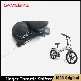 Original Electric Bike Handlebars Finger Throttle Thumb Derailleurs Shifter 7 Speed Shifters for Samebike 20LVXD30 E-Bike Bicycle Replacement Accessories