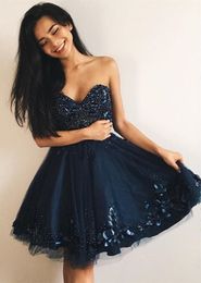 Descuento Vestidos De Graduación De Color Azul Marino 2022 en venta en  DHgate Spain \u0026 Mexico