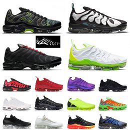 2022 tênis tamanho 47 eur Sapato Nike Air VaporMax Plus TN Max Airmax Tns Off White Moc Flyknit Tênis de corrida masculino e feminino Atlanta Suman Sapatilhas de tênis esportivas