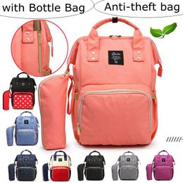 NEWAnti-theft bag Mommy Backpacks Nappies Diaper Bags Large Capacity Waterproof Maternity Backpack Mother Handbags Nursing Travel Bags RRA74