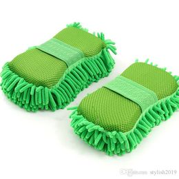 Car Washing Sponge Glove Microfiber Chenille Sponge Washer Towel Duster Cleaning Cloth Tool