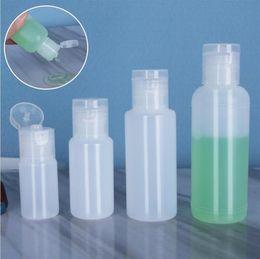 10ml 20ml 30ml 50ml Plastic Squeezable Bottle Cosmetic Sample Container PE Flip Cap Lotion Refillable Bottles Packing