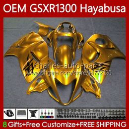 OEM Body For SUZUKI Hayabusa GSXR-1300 GSXR1300 08 09 10 11 12 13 77No.68 GSXR 1300 CC 1300CC 2014 2015 2016 2017 2018 2019 GSX R1300 08-19 Injection Fairing Glossy gold