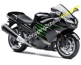 Motorcycles Part Kit For Kawasaki Ninja ZX14R ZZR1400 2012 2013 2014 2015 ZX-14R ZX 14R Black Green Fairing (Injection molding)