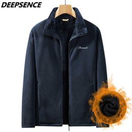 Men's Winter Fleece Jackets Coats Windproof Warm Outdoor Fashion Casual Streetwear Men Clothing L-7XL Big Size 211126