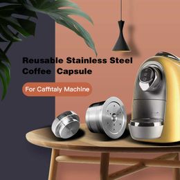 For Tchibo Cafissimo ALDI Expressi Refillable K-fee Coffee Capsule Pod Philtres Stainless Steel Cafeteira Capsulas 210607