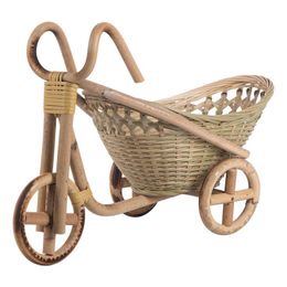 Mini Bamboo Handmade Woven Wicker Straw Basket Rattan for Fruit Food Bread Organiser Bicycle Art Crafts Kitchen Desk Decoration 210609