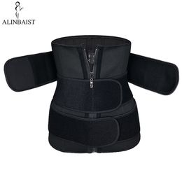 Slim Belt for Woman Corset Trimmer Cincher Body Shaper Slimming Waist Trainer Bodi Shapewear 3 Strap Long Torso 211218